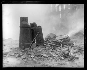 The alarm box that was rung during the Fall River fire. The alarm was heard around the country