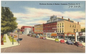 Business section & Barker Common, Fredonia, N. Y.