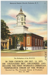 Historical Baptist Church, Fredonia, N. Y.