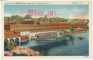 Finch Pruyn Company news paper mills, Glens Falls, N. Y.