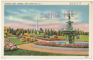 Crandall Park -- general view, Glens Falls, N. Y.