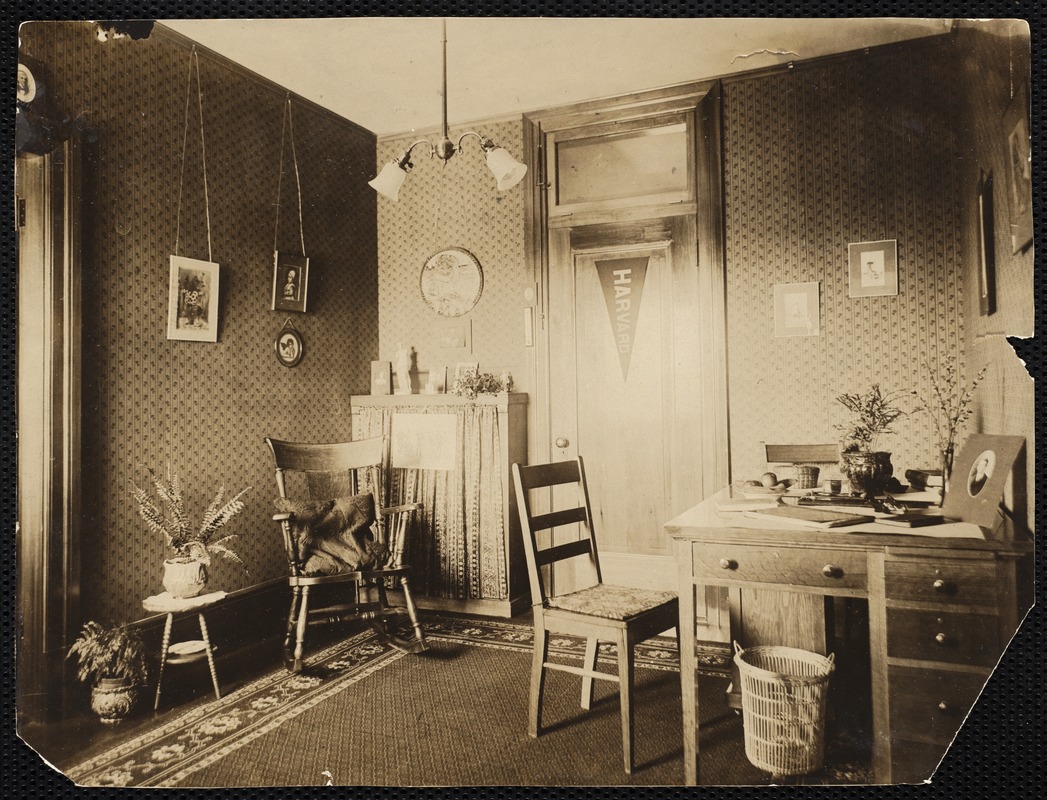 Sitting room in student's suite, Miller Hall, State Normal School, Fitchburg, Mass.