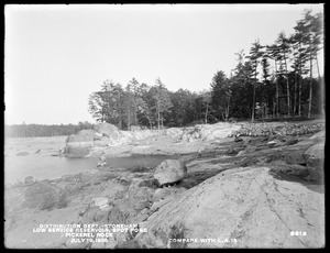 Distribution Department, Low Service Spot Pond Reservoir, Pickerel Rock (compare with Landscape Architects' photograph No. 18), Stoneham, Mass., Jul. 19, 1900