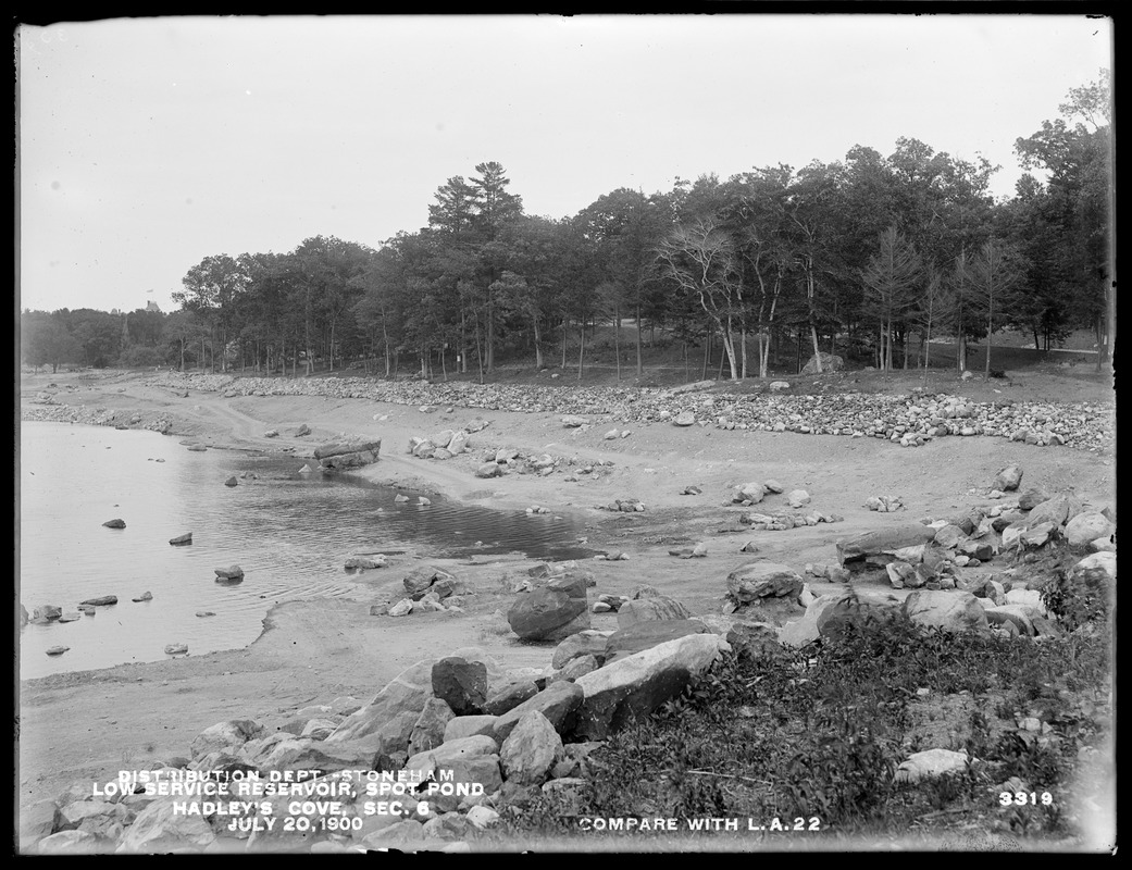 Distribution Department, Low Service Spot Pond Reservoir, vicinity of