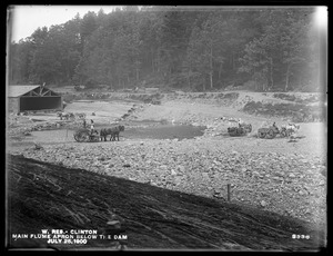 Wachusett Dam, apron at end of main flume, below the dam, Clinton, Mass., Jul. 25, 1900