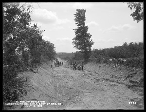 Wachusett Reservoir, Shrewsbury Road, Section 1, east of station 85, West Boylston, Mass., Jul. 10, 1900
