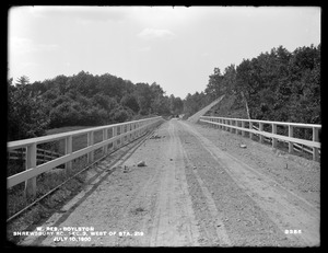 Wachusett Reservoir, Shrewsbury Road, Section 3, west of station 219, Boylston, Mass., Jul. 10, 1900