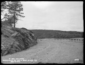 Wachusett Reservoir, Shrewsbury Road, Section 2, west of station 172, Boylston, Mass., Jul. 9, 1900