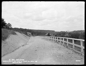 Wachusett Reservoir, Shrewsbury Road, Section 2, west of station 145, Boylston, Mass., Jul. 9, 1900