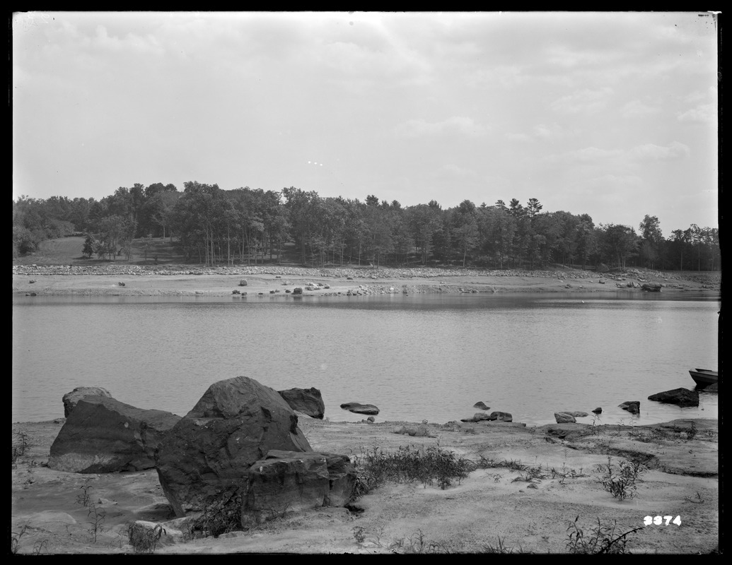 Distribution Department, Low Service Spot Pond Reservoir, eastern shore, Section 7, from Great Island, Stoneham, Mass., Aug. 2, 1900