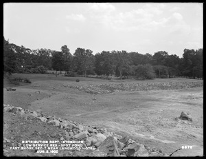 Distribution Department, Low Service Spot Pond Reservoir, east shore, Section 7, near Langwood Hotel, Stoneham, Mass., Aug. 2, 1900