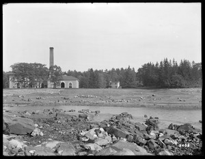 Distribution Department, Low Service Spot Pond Reservoir, Gatehouse and Pumping Station, Stoneham, Mass., Aug. 17, 1900