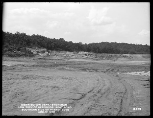 Distribution Department, Low Service Spot Pond Reservoir, southern side of Basket Cove, Stoneham, Mass., Aug. 17, 1900
