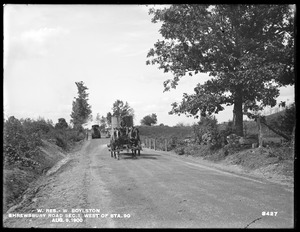 Wachusett Reservoir, Shrewsbury Road, Section 1, west of station 90, West Boylston, Mass., Aug. 9, 1900