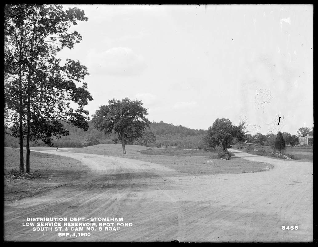 Distribution Department, Low Service Spot Pond Reservoir, South Street and Dam No. 8 road, Stoneham, Mass., Sep. 4, 1900