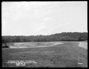 Distribution Department, Low Service Spot Pond Reservoir, Dam No. 8, Stoneham, Mass., Sep. 4, 1900