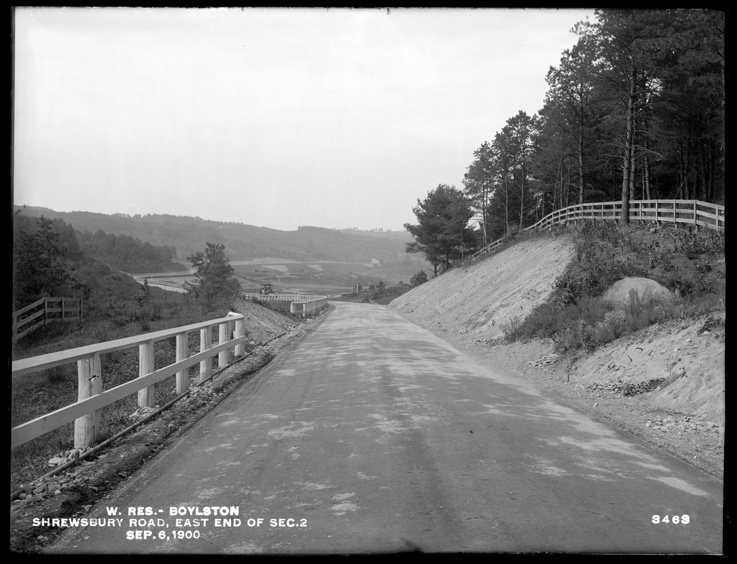 Wachusett Reservoir, Shrewsbury Road, east end of Section 2, Boylston ...