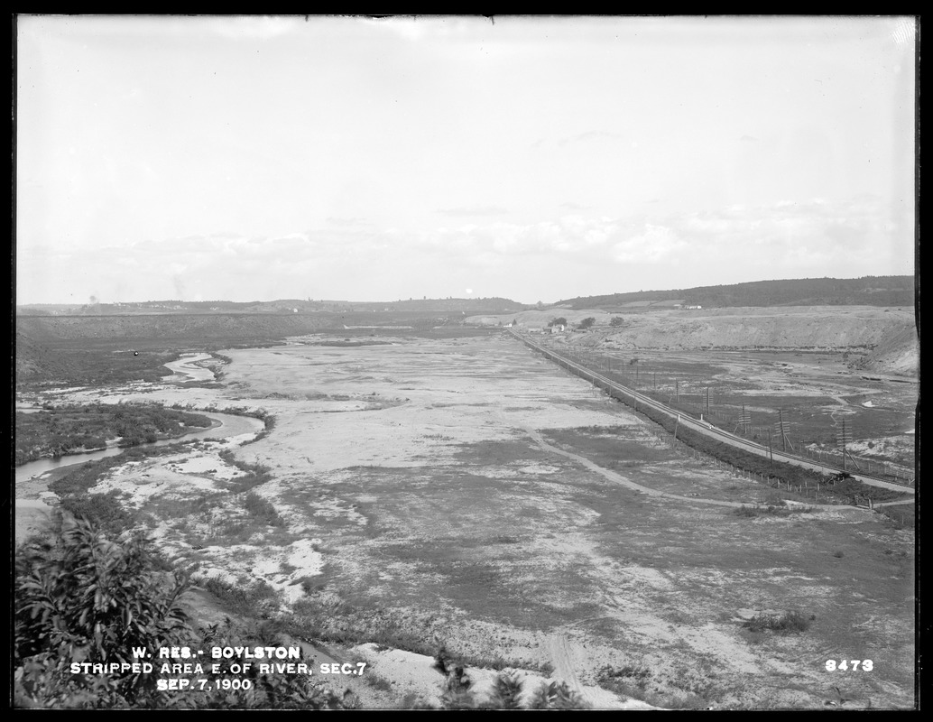 Wachusett Reservoir, stripped area east of the river, Section 7, Boylston, Mass., Sep. 7, 1900