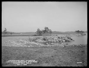 Distribution Department, Low Service Spot Pond Reservoir, Hammer Neck, Section 4, Stoneham, Mass., Oct. 4, 1900