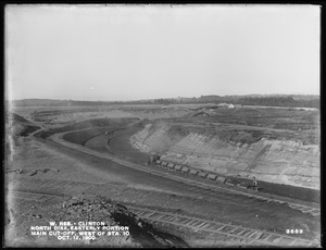 Wachusett Reservoir, North Dike, easterly portion, main cut-off, west of station 10, Clinton, Mass., Oct. 12, 1900