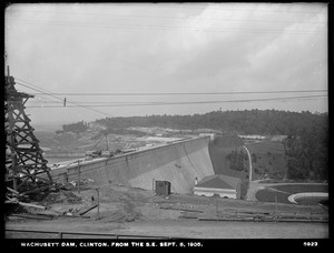 Wachusett Dam, from the southeast, Clinton, Mass., Sep. 5, 1905