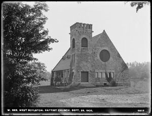 Wachusett Reservoir, First Baptist Church, West Boylston, Mass., Sep. 29, 1905