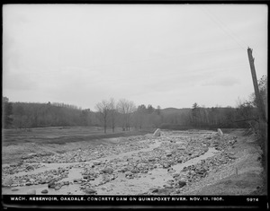 Wachusett Reservoir, Quinapoxet River concrete dam, Oakdale, West Boylston, Mass., Nov. 13, 1905