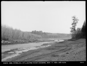 Wachusett Reservoir, Stillwater River channel, (compare with No. 5920), Sterling, Mass., Nov. 17, 1905