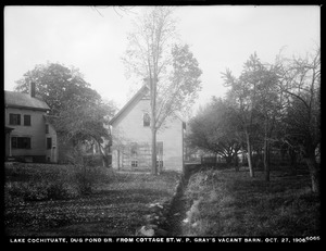 Sudbury Department, improvement of Lake Cochituate, Dug Pond Brook from Cottage Street, W. P. Gray's vacant barn, Natick, Mass., Oct. 27, 1906