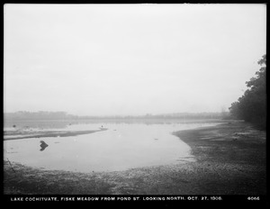 Sudbury Department, improvement of Lake Cochituate, Fiske Meadow from Pond Street looking north, Natick, Mass., Oct. 27, 1906