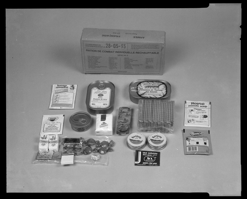 Food lab, French ration, menu 9 - Digital Commonwealth