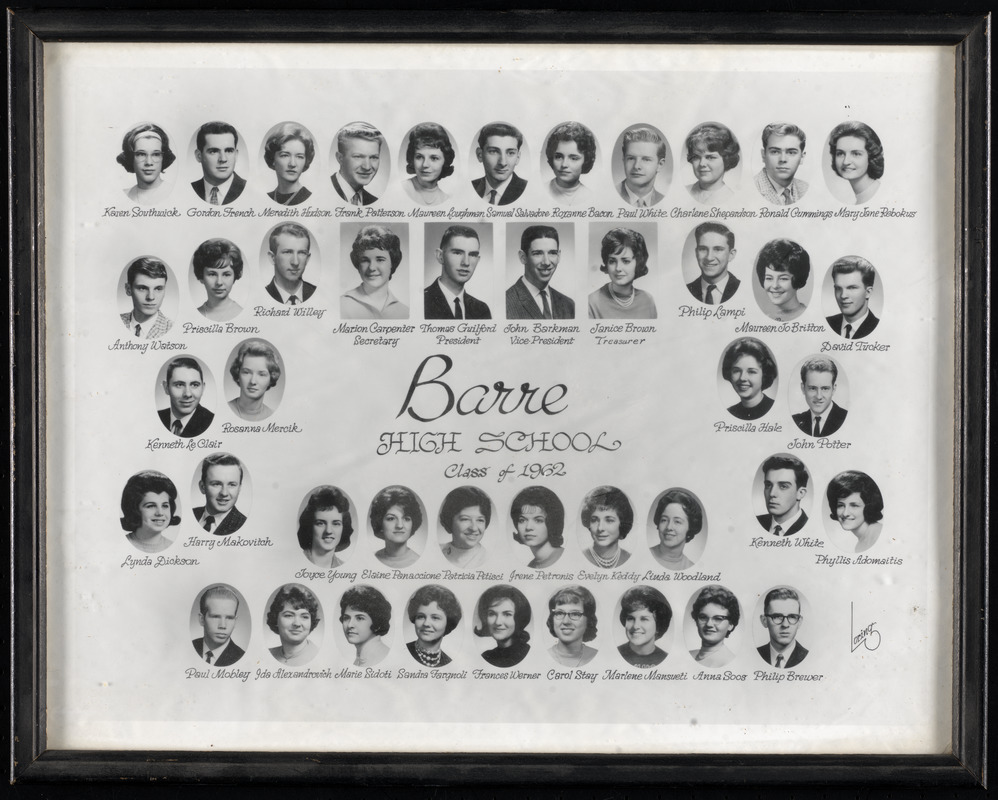 Barre High School class of 1962