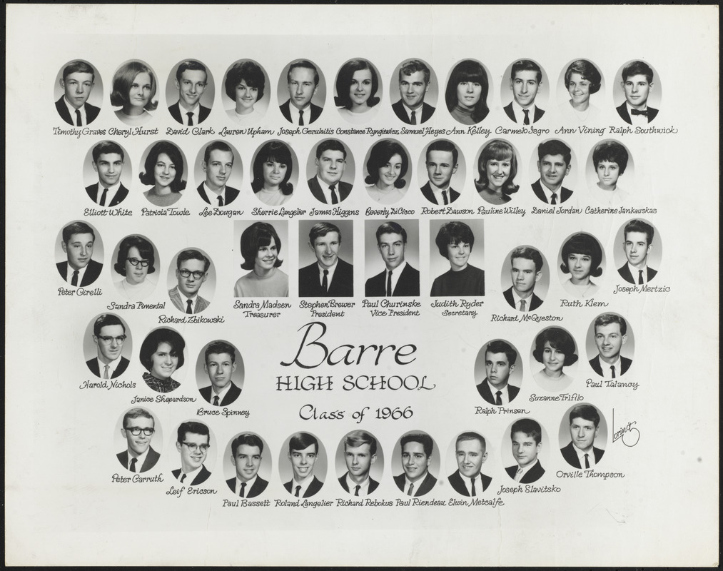 Barre High School class of 1966