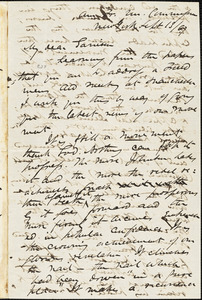 Letter from James Miller M'Kim, New York, [New York], to William Lloyd Garrison, [18]67 Sept[ember] 13