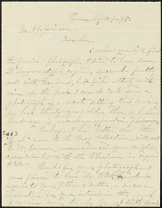 Letter from Jane Elizabeth Jones, Vernon, [New York], to William Lloyd Garrison, [18]75 Sept[ember] 7