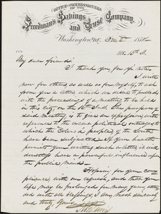 Letter from Robert Purvis, Washington, D.C., to William Lloyd Garrison, 1878 Dec[ember] 2
