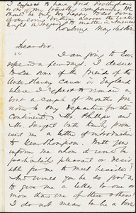 Letter from Alfred Porter Putnam, Roxbury. [Boston, Massachusetts], to William Lloyd Garrison, 1862 May 16