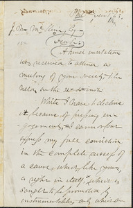 Letter from A.A. McIntyre, Phil[adelphi]a, [Pennsylvania], to James Miller M'Kim, [18]63 [December] 1