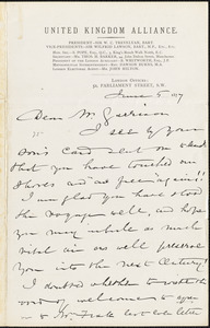 Letter from James Hayes Raper, London, [England], to William Lloyd Garrison, 1877 June 5