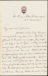 Letter from S. Alfred Steinthal, Manchester, [England], to William Lloyd Garrison, 1877 June 16th