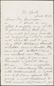 Letter from John Rogers, N[ew] York, [New York], to William Lloyd Garrison, [1869] Dec[ember] 28