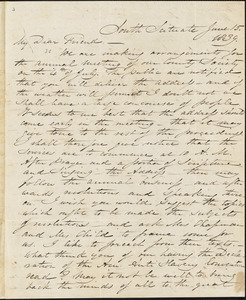 Letter from Samuel Joseph May, South Scituate, [Massachusetts], to William Lloyd Garrison, 1839 June 15