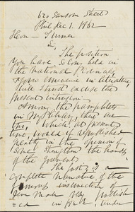Letter from George Washington Richards, Phila[delphia, Pennsylvania], to William Lloyd Garrison, 1862 Dec[ember] 1