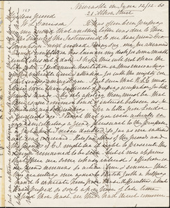 Letter from Ellen Richardson, Newcastle on Tyne, [England], to William Lloyd Garrison, [18]60 [December] 12