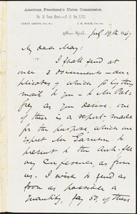 Letter from James Miller M'Kim, New York, [New York], to Samuel May, 1867 July 19th
