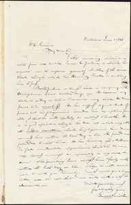 Letter from Gerrit Smith, Peterboro, [New York], to William Lloyd Garrison, 1841 June 1
