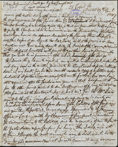 Letter from William Shortt, Dublin, [Ireland], to William Lloyd Garrison, 1847 April 17th