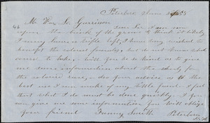 Letter from Fanny Smith, Peterboro[ugh, New Hampshire], to William Lloyd Garrison, 1858 June 4