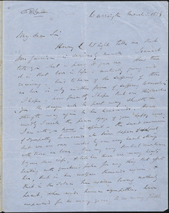 Letter from William Robson, Warrington, [England], to William Lloyd Garrison, 1859 March 3