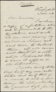 Letter from Samuel Edmund Sewall, Washington St[reet], to William Lloyd Garrison, [1862] Jan[uary] 24